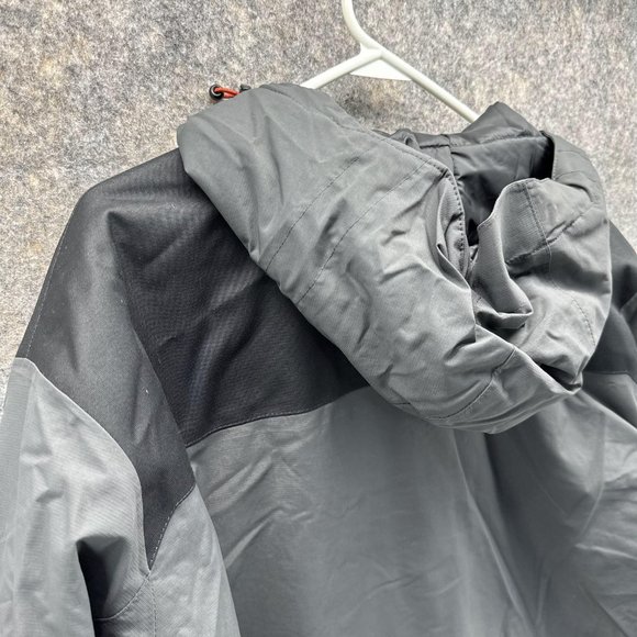 Eddie Bauer Jacket Men Extra Large Adult Gray Full Zip Outdoors Hooded overcoat - Picture 10 of 15